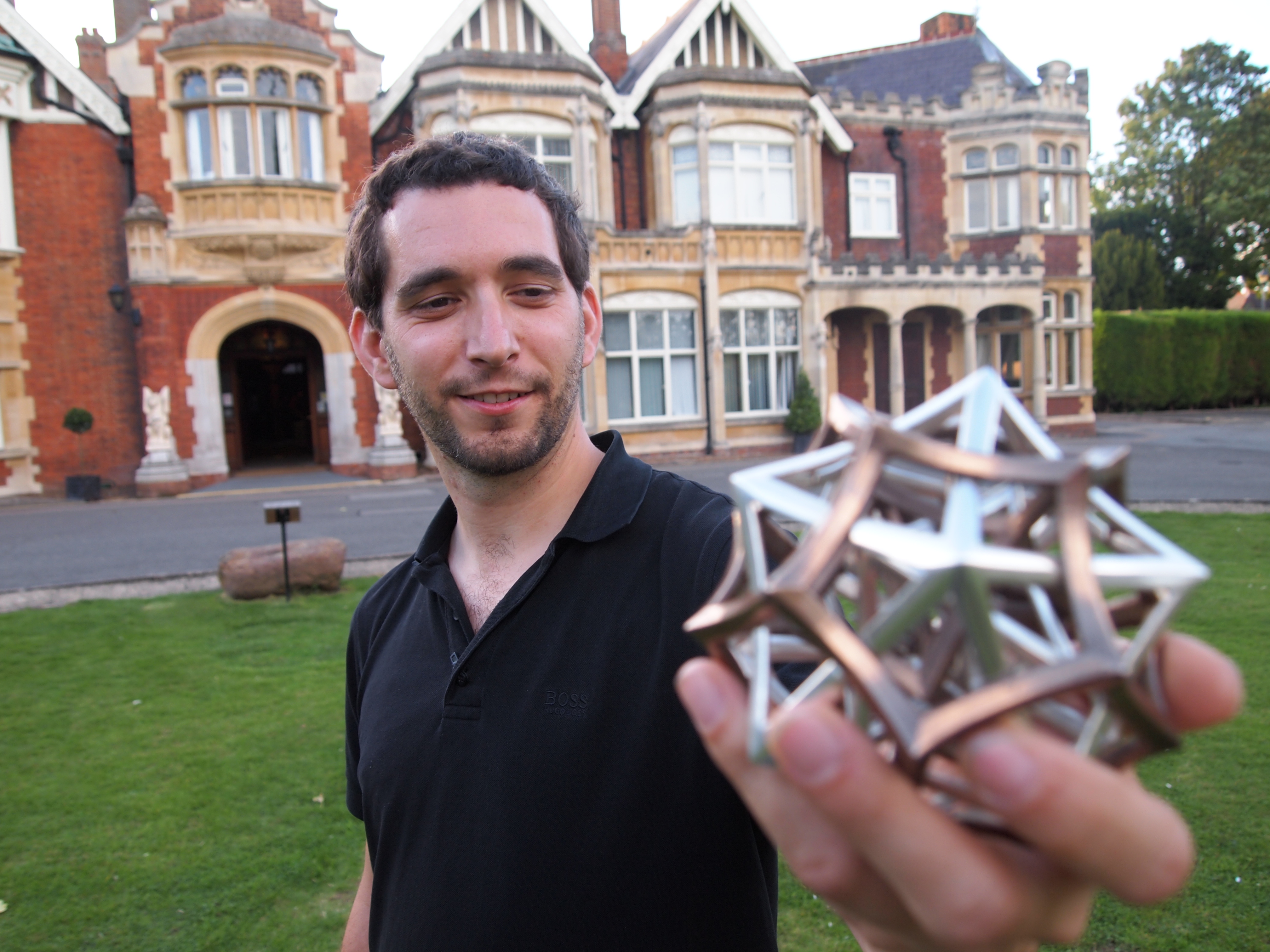 Pete Ryland holding the Code prize