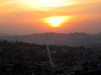 Sunset over Uganda