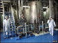 İran'da bir nükleer tesis