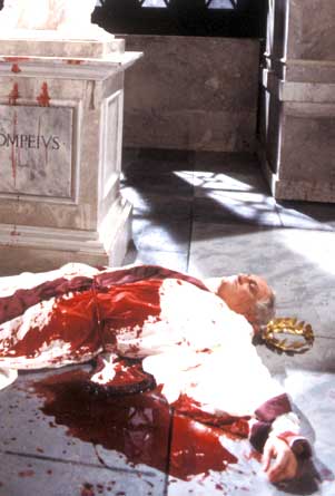 Julius Caesar's bleeding corpse