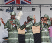 Performers at the opening ceremony