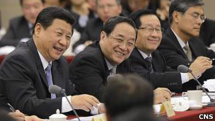 習近平和俞正聲與政協代表座談（2013/03/04）