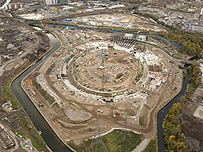 Aerial view of the Olympic Stadium, November 2008