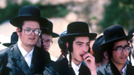 Young Jewish Orthodox men Images rights: unknown