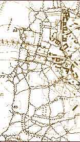 Beaumont Hamel - map of the battleground at the time of the Somme