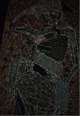 Glowing fashion illustration