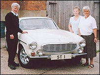 Tony Davey with the Saint Volvo