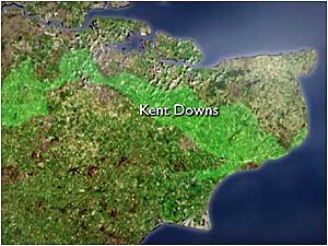Kent Downs map