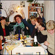 Left - right: Gillian, Judith, Sue, Jane, Heather