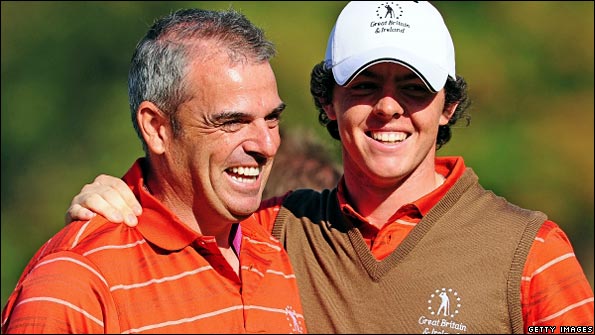 Paul McGinley and Rory McIlroy