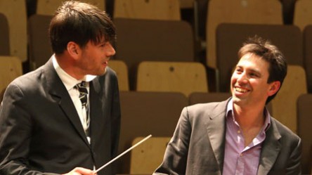 Alex James with his mentor Brad Cohen