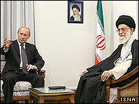 آیت الله خامنه ای و ولادیمیر پوتین
