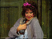 Ruth Madoc as Miss Hannigan in Annie