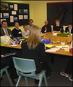 A Model United Nations debate