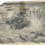 German leaflet warning us about the perils of attempting to cross the River Po