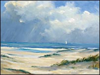 Thornham Beach by Shirley Carnt (detail)