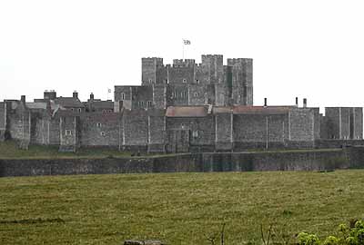 Side view of Dover Castle