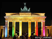 Berlin'deki Brandenburg Kapısı