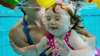 Baby swimming