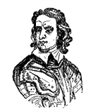 Illustration showing Oliver Cromwell