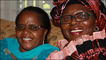 Namibian first lady Penehupifo Pohamba (left) and Veronique Edwards (right)