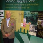 Victor Busby at the BBC People's War storygathering event at Tullie House, Carlisle.