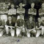 Our soccer team taken on the sports platz, Zwittau 1943 after playing against the other Kommando. Mattlers v Millers.