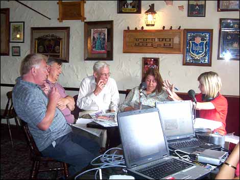 Broadcasting from the pub in Parsonby
