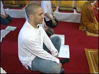 Stan Collymore meditating