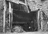 Entrance to a German dug-out, the Ancre