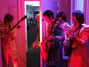 Props Man Dave checks out The Bootleg Beatles, backstage