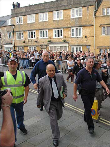 Protesters in Corsham