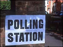 Cedule 'Volební místnost'