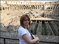 Looking out at the view on holiday