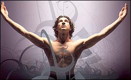 Picture: Jonathan Ollivier stars as Death in the NBT's Requiem