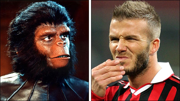 Galen from Planet of the Apes and David Beckham 
