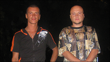 Two of the Faina sailors, Olexiy Kocherha and Ivan Hereluk