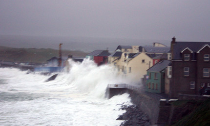Closed shop. Tom in La Hinch decides its better to close the surf shop, rather than risk the storm.