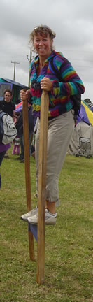 Walking on stilts