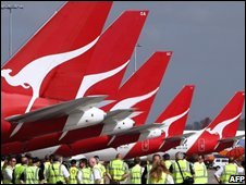Máy bay của hãng Qantas, Úc