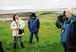 Looking south from the chapel site
