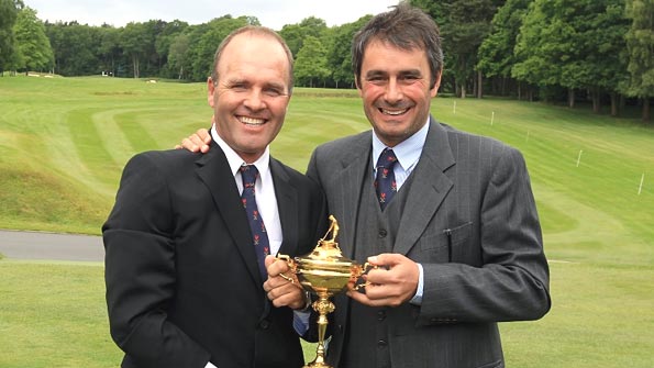 Thomas Levet and Jean Van de Velde hold the Ryder Cup
