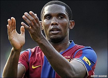 Will Eto'o still be Barcelona player by the time the season starts?
