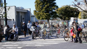 东京一个投票站