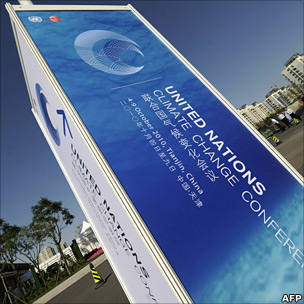 Sign outside UN climate talks