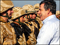 इराक़ में ब्रितानी प्रधानमंत्री 