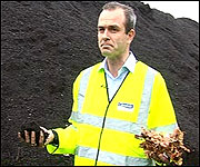 Ed Heeley with the finished compost