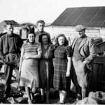 The Knight family of Treliga farm, Cornwall, 1939. Reg is on the left.
