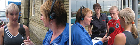 Thursday on the BBC Bus in Morecambe