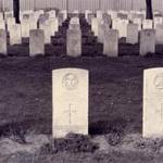 Graves of 39 British soldiers killed in an allied bombing raid on Auschwitz.